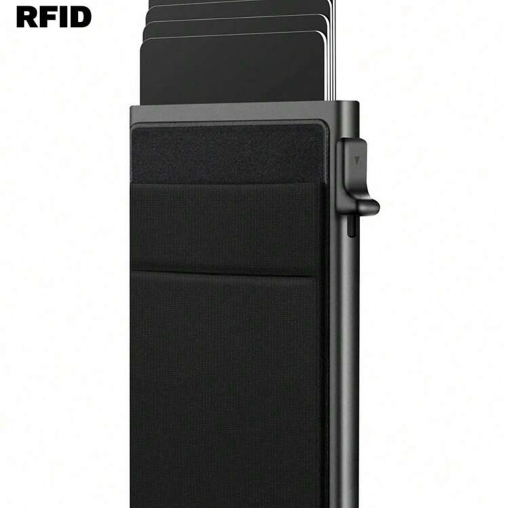 Sleek Black RFID Wallet